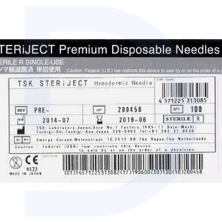 TSK Steriject Mesotherapy Naald 30G X 4mm 3 16 UTW 100st PRE tsk-steriject-mesotherapy-naald-30g-x-4mm-3-16-utw-100st-pre